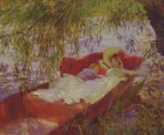 Two Women Asleep in a Punt under the Willows John Singer Sargent